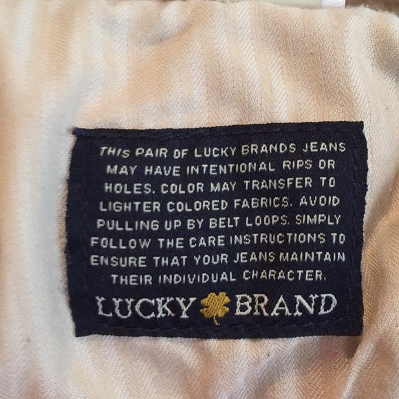 Lucky Brand 6/28 SOFIA SKINNY Metallic Rose JEAN - Picture 8 of 8